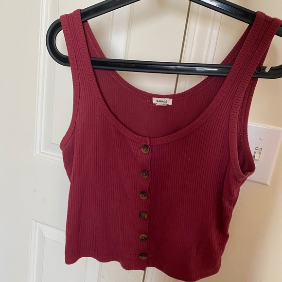 Red/maroon garage tank top - Picture 1 of 3